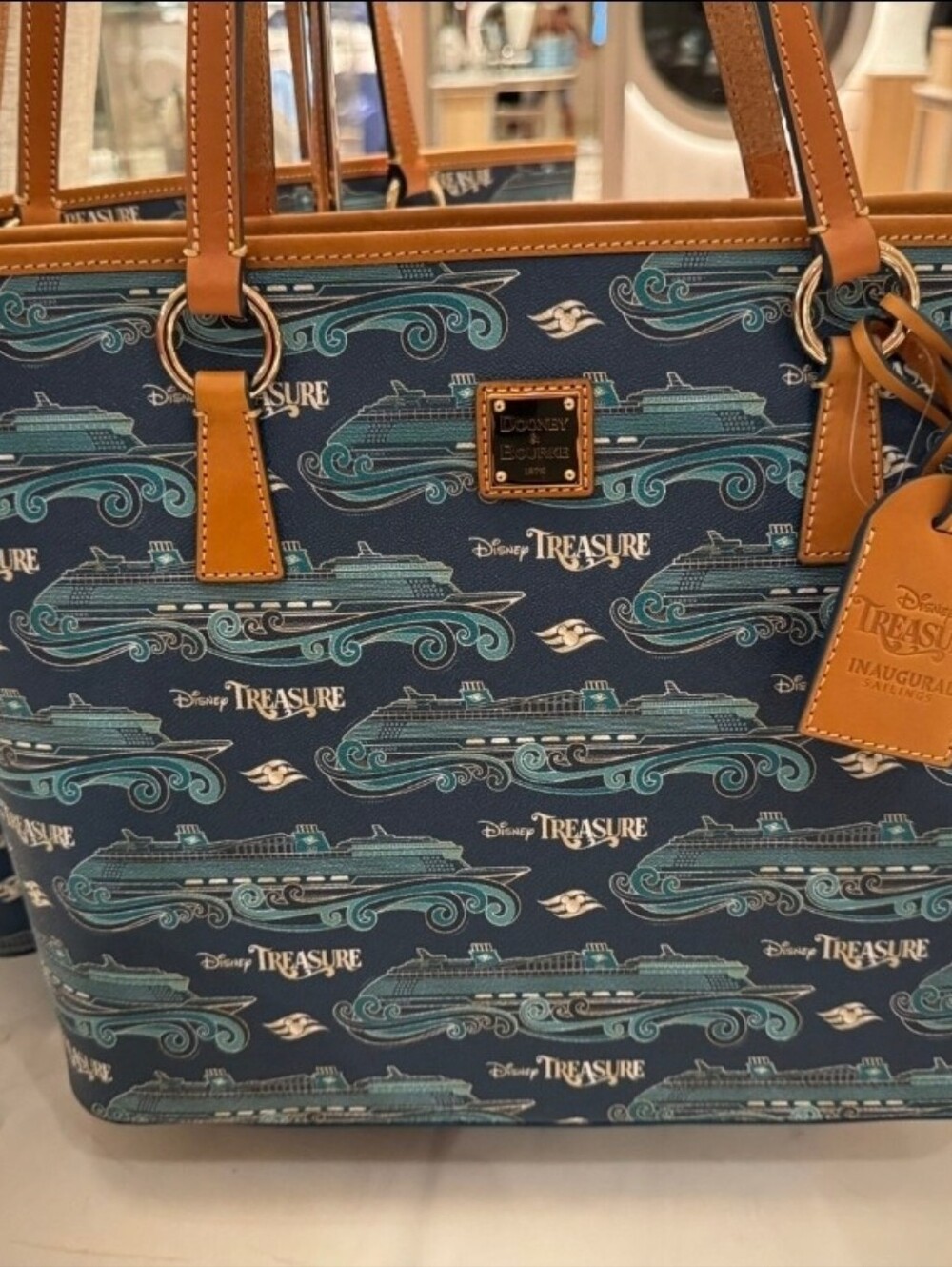 Disney Parks Disney Treasure Inaugural Tote Bag Dooney & Bourke